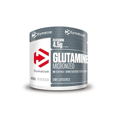 Obrázek Dymatize Glutamine Micronized Unflavoured Powder 400 g aminokyselina glutamin