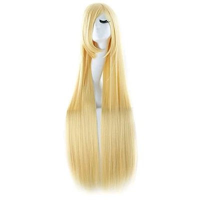 Obrázek MapofBeauty 40&quot; Anime kostým dlouhé rovné Cosplay paruka party (blond)