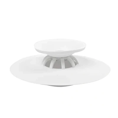 Obrázek Umbra Drain Stop/Hair Catcher White Flex zátka do vany / síto na vlasy bílý plast, 10. 2 cm x 2. 5 cm, bílé