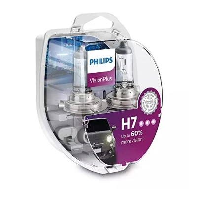 Obrázek Žárovka světlometu Philips 12972VPS2 VisionPlus + 60% H7 12972VPS2, sada 2 ks, Twin Box, Box