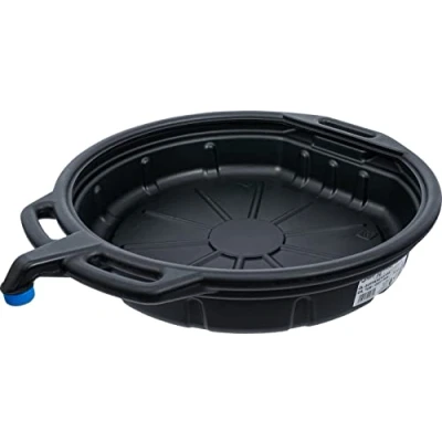 Obrázek BGS 9980 Záchytná vana na olej s výlevkou 15 l průměr: 570 mm výška: 120 Materiál: HDPE nárazuvzdorná