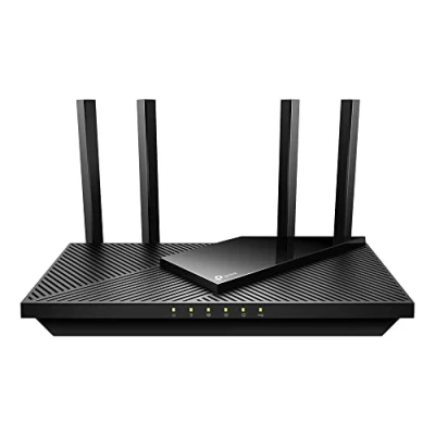 Obrázek TP Link Archer AX55 Wi Fi 6 WLAN router, 2402 Mbit/s 5 GHz, 574 2,4 4 x gigabitový LAN Port, 1 USB 3.0 nepodporuje funkci DL, černý