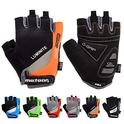 Obrázek meteor cyklistické rukavice MTB pánské gelové GX31 Green horské kolo dámské sjezdové