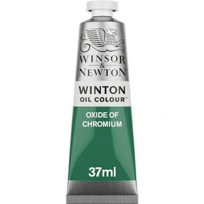 Obrázek Winsor &amp; Newton 1414459 Winton, feine hochwertige Ölfarbe 37ml Tube mit gleichmäßiger Konsistenz, Lichtbeständig, hohe Deckkraft, Reich an Farbpigmenten Chromoxid