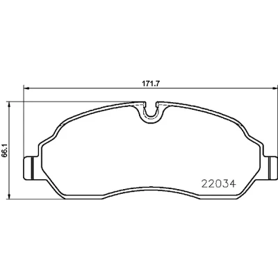Obrázek Sada brzdových destiček, kotoučová brzda BREMBO P 24 171