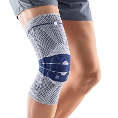 Obrázek BAUERFEIND Bandáž na kolena GenuTrain Unisex pro odlehčení, titan, velikost: 5