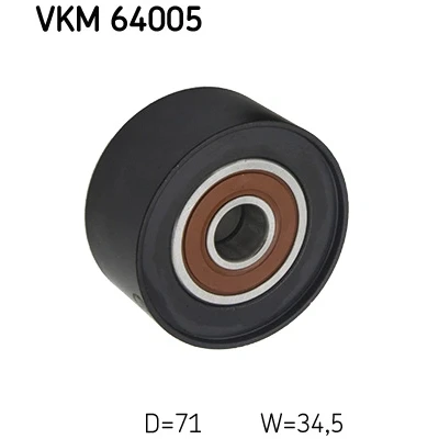 Obrázek SKF VKM 64005 vodicí kladka/vodicí kladka, klínový žebrovaný řemen