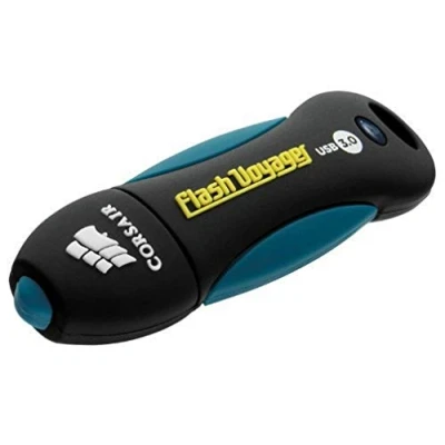 Obrázek Corsair CMFVY3A 64GB Flash Voyager USB 3.0 High Speed vodoodpudivý Drive, černý / modrý