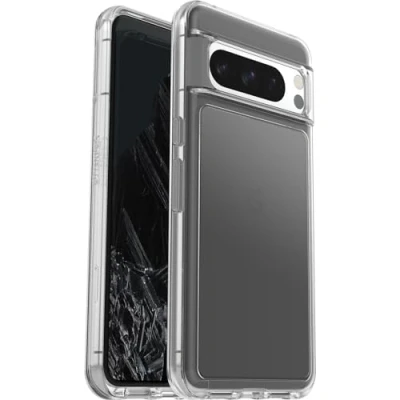 Obrázek OtterBox Pouzdro Symmetry Clear pro Google Pixel 8 Pro, odolné proti pádu, ochranné pouzdro, 3x testováno podle vojenského standardu, transparentní, bez maloobchodního balení