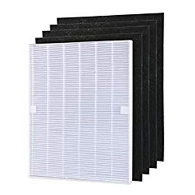 Obrázek WuYan 4 x Luftreiniger Teile, Carbon Vorfilter und 1 Haupt HEPA Filter für Winix 115115, 5300, 5500, 6300