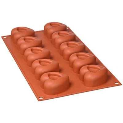Obrázek Silikomart 20.088.00.0060 SF 088 MEDIUM HEART SAVARIN SILICONE MOULD 48X54 H 27 mm