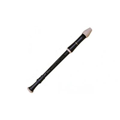 Obrázek Aulos 700076 C Tenor zobcová flétna Robin Mod.211A barokní úchop. hnědá, kompletní s taškou, lištou na stírání, tukovou dózou a tabulkou rukojetí
