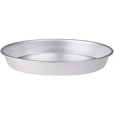 Obrázek Pentole Agnelli Kónická forma na koláč Linea Pasticceria e Pizza z hliníku s okrajem (V 6 cm), stříbrná/černá, 30 cm