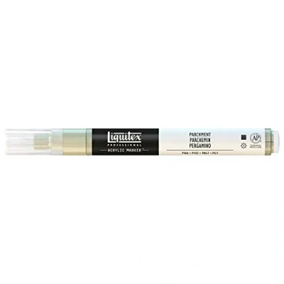 Obrázek Liquitex 4620436 Profesionální popisovač barev, akrylový s vysoce pigmentovanou akrylovou barvou na bázi vody pro vnitřní a venkovní použití, jemná špička pergamen