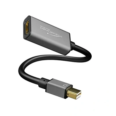 Obrázek KabelDirekt Mini DisplayPort (Mini DP) na HDMI adaptér 0,15 m (maximální rozlišení 4K/60Hz, kontakty pozlacené 24k, PRO PC, iMAC, MacBook Pro, Air, Space Grey) Series