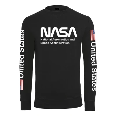 Obrázek Mister Tee NASA US Crewneck Mikina, Muži, Velikost: Small, Black