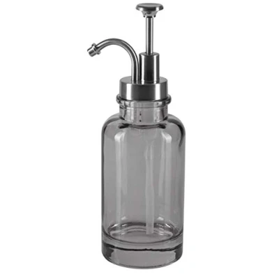Obrázek Spirella Kollektion Yoko, Seifenspender Ø7x21,5 (0,3 l), Glas, Grau, 0.3 l