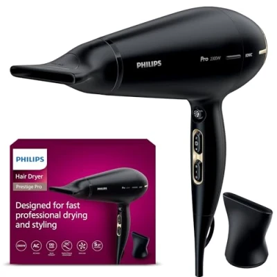 Obrázek Philips vysoušeč vlasů Prestige Pro, pro profesionální sušení a styling, se 2 stylingovými tryskami, 300 W, model HPS920/00