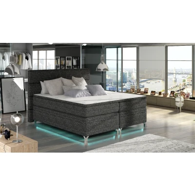 Obrázek Boxspring Amadeo 140x200 s LED podsvícením Materiál / Dekor: Berlin 02