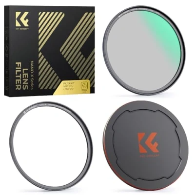 Obrázek K&amp;F Concept Magnetický polarizační filtr Nano X série CPL 72 mm cirkulární HD 28 Vícevrstvé povrstvení Ultra Slim čoček Optické sklo
