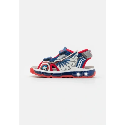 Obrázek Geox Marvel CPT America Android BOY Lights Sandály pro děti, Velikost: 31, Blue/red boty