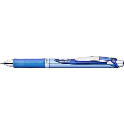 Obrázek Pentel BLN75 C gelové pero EnerGel s tlakovou mechanikou a jehlovou špičkou 0,5 mm 12 kusů, modré