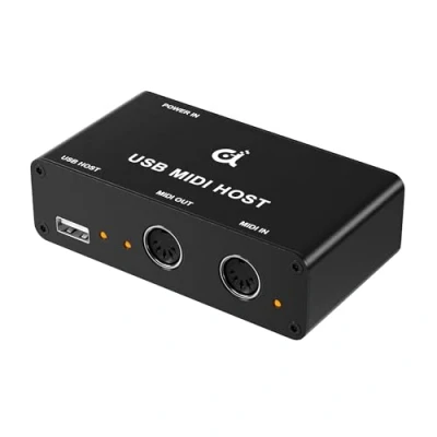 Obrázek DigitalLife USB MIDI Host Box, 1 Eingang/1 Ausgang Box mit 5 PIN Schnittstelle, Brücke zu Tastaturen, Controller (UMH 10)