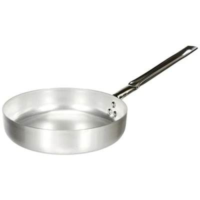 Obrázek Pentole Agnelli Linea Alluminio 2 mm Pfanne mit einem Griff aus Edelstahl, Metall, Silber/schwarz, 22 cm