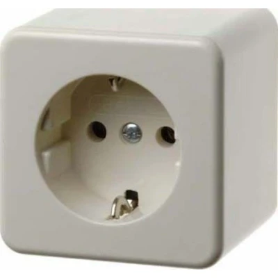 Obrázek Berker zásuvka Schuko ws/gl 470040 AP AUFPUTZ 4011334187646