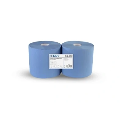 Obrázek Funny Role čisticího papíru, 3 vrstvé, recyklované, modré, 26 cm, 500 listů, 1 balení (1 x 2 kusy)