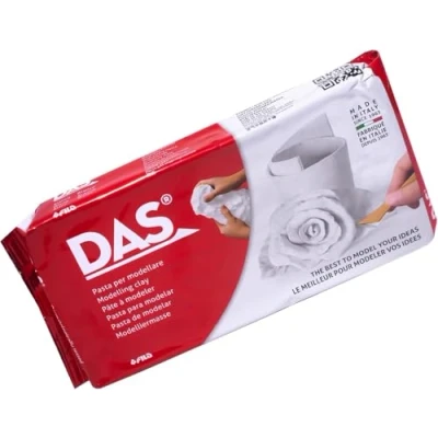 Obrázek DAS, na vzduchu schnoucí modelovací hmota, 1 kg, bílá