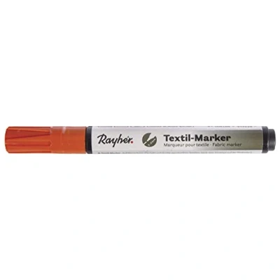 Obrázek Rayher 35000210 označovač textilu krycí, kulatý hrot 2 4 mm, s ventilem, oranžový