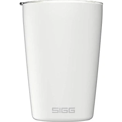 Obrázek SIGG Neso Cup White termopohárek (0,3 l), izolovaný hrnek na kávu, kávu to go z ušlechtilé oceli 18/8, s keramickým povrchem Pure Ceram