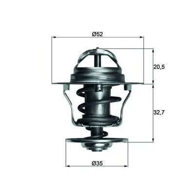 Obrázek MAHLE Termostat na chladicí kapalinu TX 12 88D