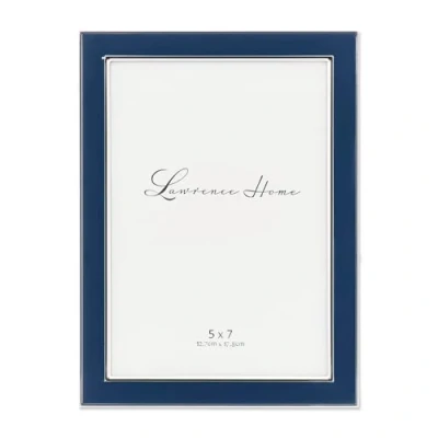 Obrázek Lawrence Frames 5x7 Navy Enamel Picture Frame Bilderrahmen, Metall, Blau