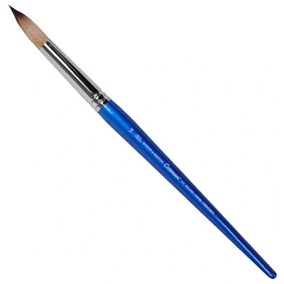 Obrázek Winsor &amp; Newton 5301014 Cotman Aquarell Syntetický štětec na vlasy série 111 kulatý štětec, krátká stopka s vynikající pružností, barevnou nosností a bodovou přesností č. 14 10 mm