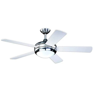 Obrázek Stropní ventilátor AireRyder Ursa s osvětlením a dálkovým ovládáním, těleso satén nikl,132 cm, 132 x 43 cm