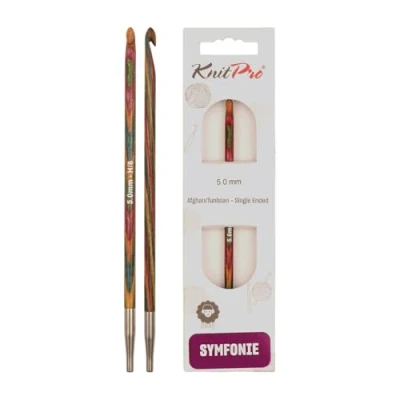Obrázek KnitPro K20747 Afghan Tuniská háčkovací jehla, dřevo, tříděné, 5 mm