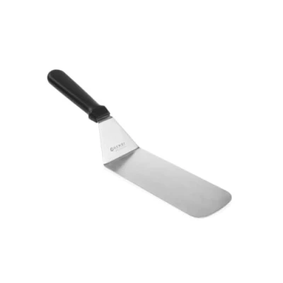 Obrázek HENDI Wender, flexibel, Hamburgerwender, Grillwender, Bratenwender, Pfannenwender, Spachtel, Winkelpalette, Geschirrspülmaschinengeeignet, Klinge: 235mm, 73x380mm, Edelstahl/Polypropylen