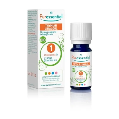 Obrázek Puressentiel Éterický olej linalool tymián BIO 5 ml BBDÄÖ 100% čistý a přírodní