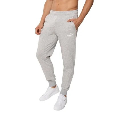Obrázek PUMA kalhoty na jogging Statement Deluxe Edition tréninkové bavlna, šedá