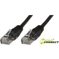 Obrázek Microconnect UTP CAT6 síťový kabel, 0,2 m, Cat6, U/UTP (UTP), RJ 45, černý