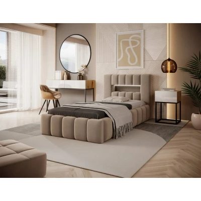 Obrázek Postel Lamica 90x200 + kovový rám / plynový vzpěry box na podestýlku Materiál Dekor: Nube 20