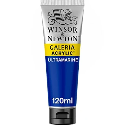 Obrázek Winsor &amp; Newton Akrylová barva Galeria 2131660, vysoká pigmentace, stálobarevná, máslová konzistence, tuba 120 ml ultramarínová