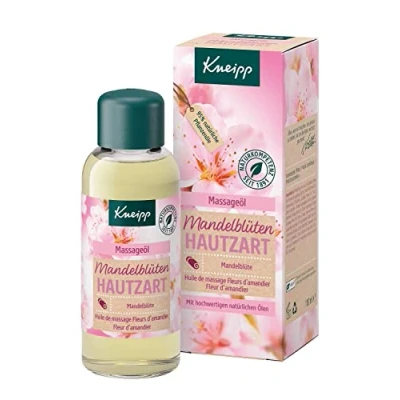Obrázek Kneipp Masážní olej s mandlovými květy jemný pleť kvalitní mandlový bohatým bambuckým máslem, slunečnicový &amp; vitamin E přírodní pečující komplex pro suchou a citlivou pokožku 100