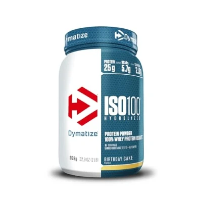Obrázek Dymatize ISO 100 Hydrolyzed Birthday Cake 932g Whey Protein hydrolyzovaný + izolovaný prášek