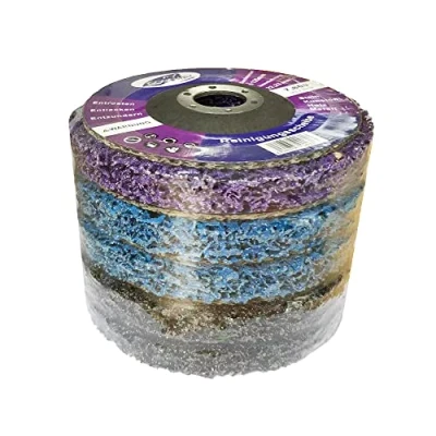 Obrázek GOODWAY Sada čisticích kotoučů 5 kusů MIX CSD brusné kotouče Ø 125 mm Hrubé čisticí pro odstranění rzi, svarů a čištění povrchu Odstraňuje lak, barvu, oxidaci rez