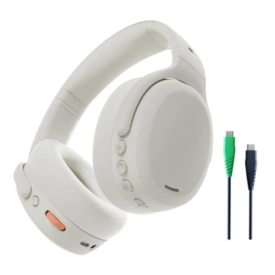Obrázek Skullcandy Bezdrátová sluchátka Crusher ANC 2 Over Ear Noise Cancelling s funkcí Sensory Bass, kabel pro extra nabíjení, výdrž baterie 50 hodin, Skull iQ, podpora Alexa, mikrofon, kompatibilní