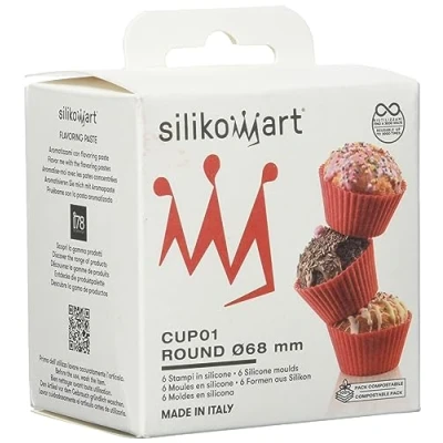 Obrázek silikomart CUP01 6er Set Silikon Auflaufförmchen Ø68 h 32 mm