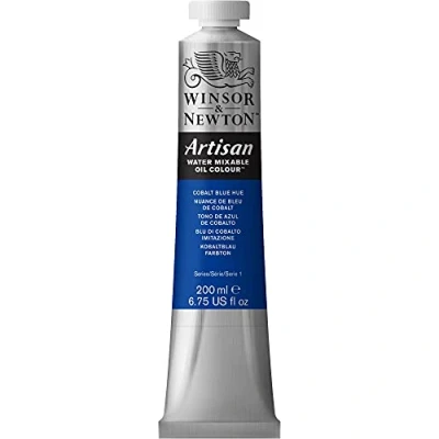 Obrázek Winsor &amp; Newton 1537179 Artisan olejová barva s vodou mísitelná, vysoká koncentrace pigmentu, dobrá krycí schopnost a světlostálost 200 ml tuba, kobaltová modř barevný odstín